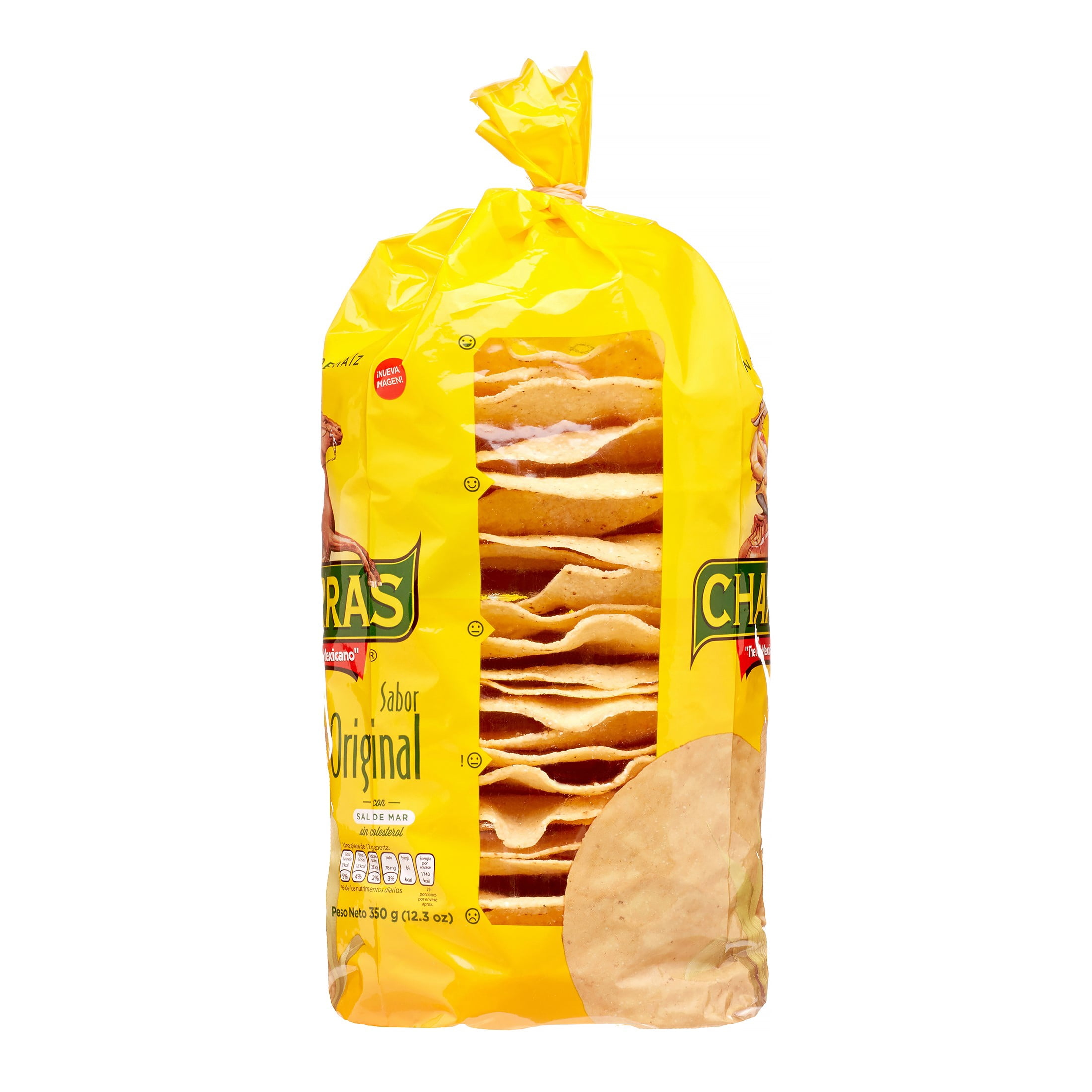 Charras Tostadas, Yellow Regular, 12.3 Oz