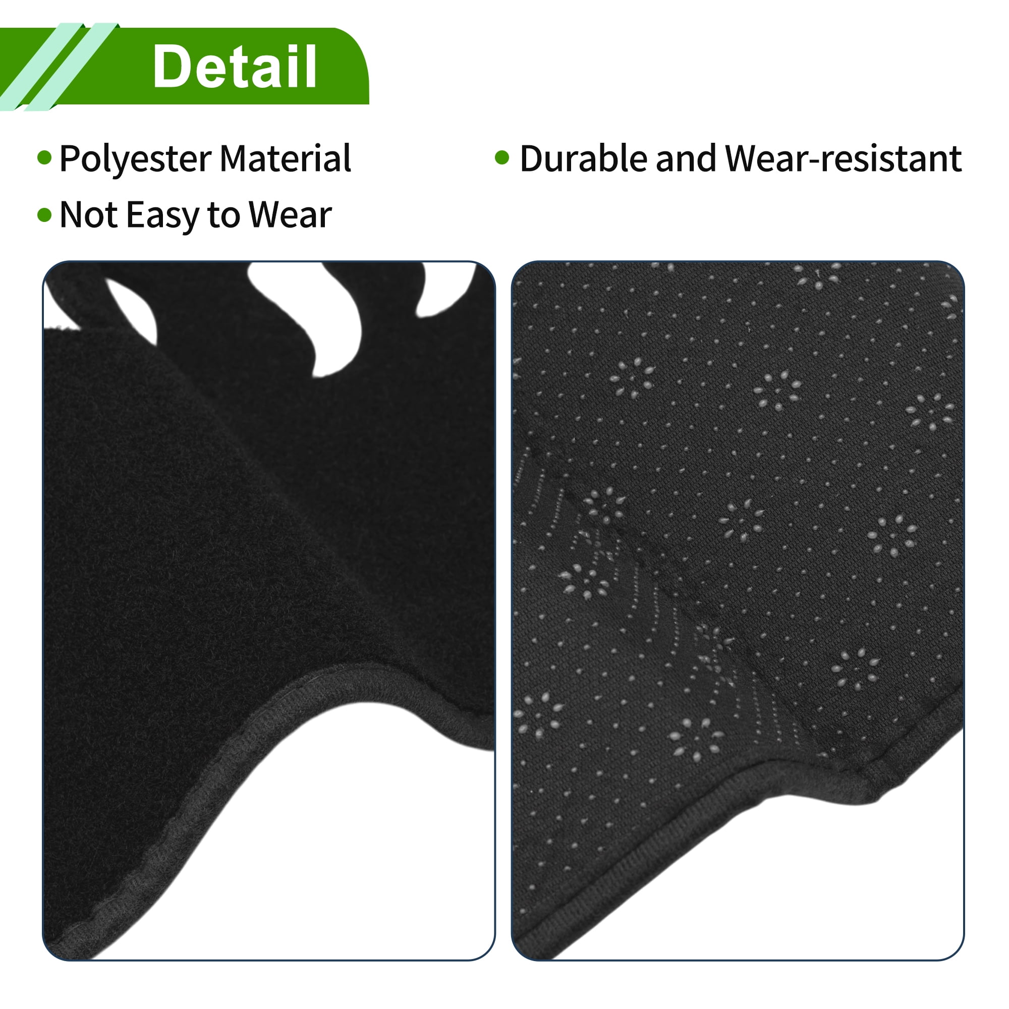 Dashboard Cover for Ford Bronco SUV 2021-2025 Dash Cover Mat Carpet Center Console Dash Cover Mat Polyester Black 1 Pcs