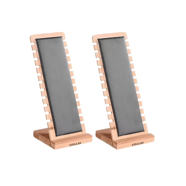 Set 2 Exhibidores Joyería Madera Organizador Collares