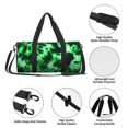 thumbnail image 4 of Fotbe Green Tie Dye Bolsa Deportiva de Lona Plegable con Estampado, Bolsa de Gimnasio con Bolsillo Seco/Húmedo, Bolsa de Viaje Ultraligera de Gran Capacidad, 4 of 6