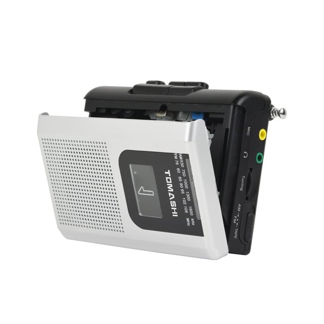Reproductor de casetes Walkman TOMASHI con radio FM AM