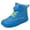 Sky Blue, variant on Fozruso Children's Winter Fashion Warm Plus Thickened Snow Boots Solid Color Non Comfortable Sports Shoes,Sizes 9.5(3-3.5 Years)