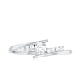 thumbnail image 4 of Rosec Jewels Natural Diamond Promise Ring for Women - Bypass Ring - HI-SI Quality - Ready to Gift for Valentines Day, 925 Sterling Silver, US 4.50, 4 of 8