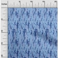 thumbnail image 2 of oneOone Cotton Poplin Twill Medium Blue Fabric Tropical Diy Clothing Quilting Fabric Print Fabric By Yard 56 Inch Wide, 2 of 5