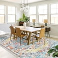 thumbnail image 4 of Findosom 5'x7' Vintage Boho Area Rug, Machine Washable Rugs Non Slip Distressed Indoor Rug,Large Retro Area Rug Floor Carpet for Bedroom Dining Room Entryway Office Decor,Gray, 4 of 8