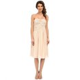 thumbnail image 1 of Donna Morgan Femme Robe Courte en Mousseline de Soie Champagne Robe, 1 of 1