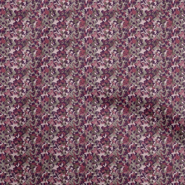 oneOone Cotton Cambric Dark Magenta Fabric Abstract Sewing Craft Projects Fabric Prints By Yard 56 Inch Wide
