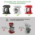 thumbnail image 6 of Brikinte Mixer Slider Mat for KitchenAid 4.5 QT Tilt Head Stand Mixer, Acrylic, Clear, 6 of 7