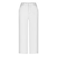 thumbnail image 5 of Capri Yoga Pants for Women, Audhol Women's Cropped Pants High Waisted Summer Vacation Yoga Pants Yoga Pants Women White XL, 5 of 5