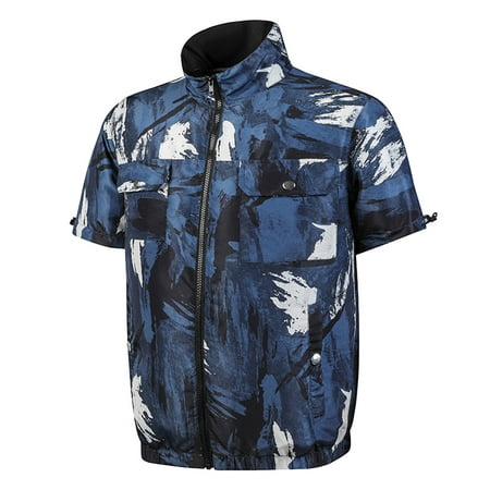 

Qepwscx Men Outerwear Jackets & Coats Men S Vests Outerwear Men Air-Conditioning Clothing Fan Usb Charging Outdoor Heatstroke Prevention Tooling Camouflage Uniform Jacket Blouse