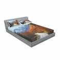 thumbnail image 3 of Ambesonne Fall Fitted Sheet & Pillow Sham Set, Highway Countryside Travel, Twin, Multicolor, 3 of 3