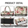 thumbnail image 4 of Large Capacity Tote Bag,Pioneer Flower Floral Print Pattern Handbag Fashion Luxury Tote Bag,15.7"x13"x 5.1" Inches,Laptop Compatible, 4 of 6