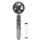 thumbnail image 1 of 1pc Shower Head, Water Saving Flow, 360 Degrees Rotating With Small Fan, ABS Rain High Pressure Spray Nozzle, Bathroom Accessories, 1 of 5
