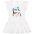 thumbnail image 3 of Inktastic Granna Loves Me Grandkid Girls Baby Dress, 3 of 5