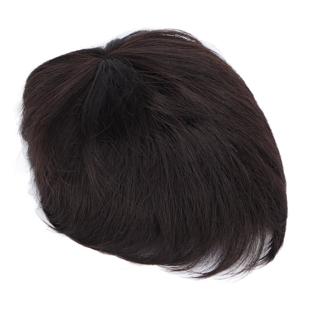 Piezas de pelo para hombres, piezas de pelo masculinas, disfraz corto, pelucas completas de Halloween, peluquín de pelo natural, salida de alta intensidad