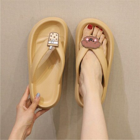 

CoCopeanut Cloud Flip Flops for Woman Indoor Light Home Ladies Shoes Slides Summer EVA Outdoor Sandals Female Slippers sandalias de mujer