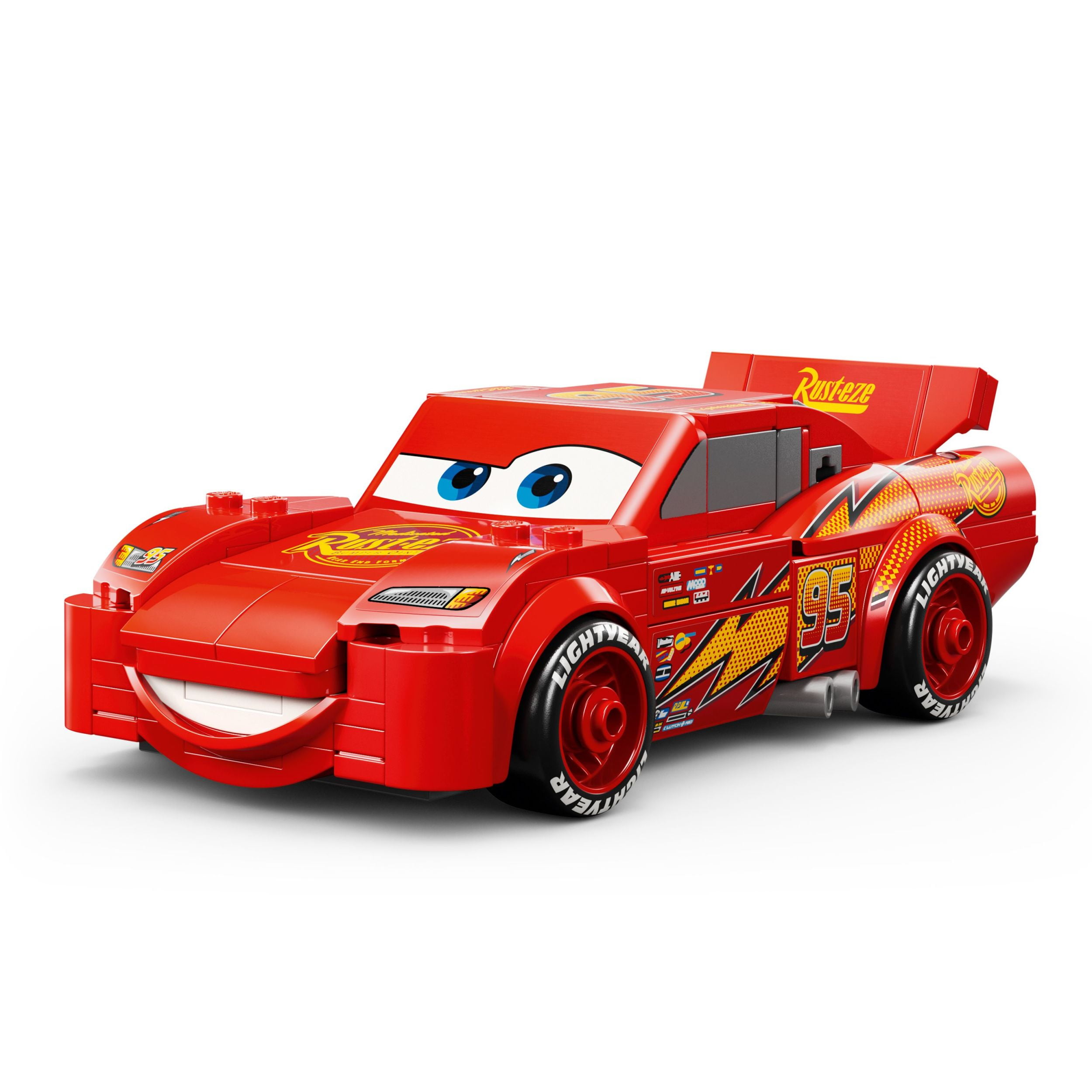 LEGO Speed Champions Lightning McQueen Toy - Disney Pixar Cars Building Blocks for Kids, Boys & Girls, Ages 9+ - Pretend Play Race Car & Bedroom Shelf Display - 77255