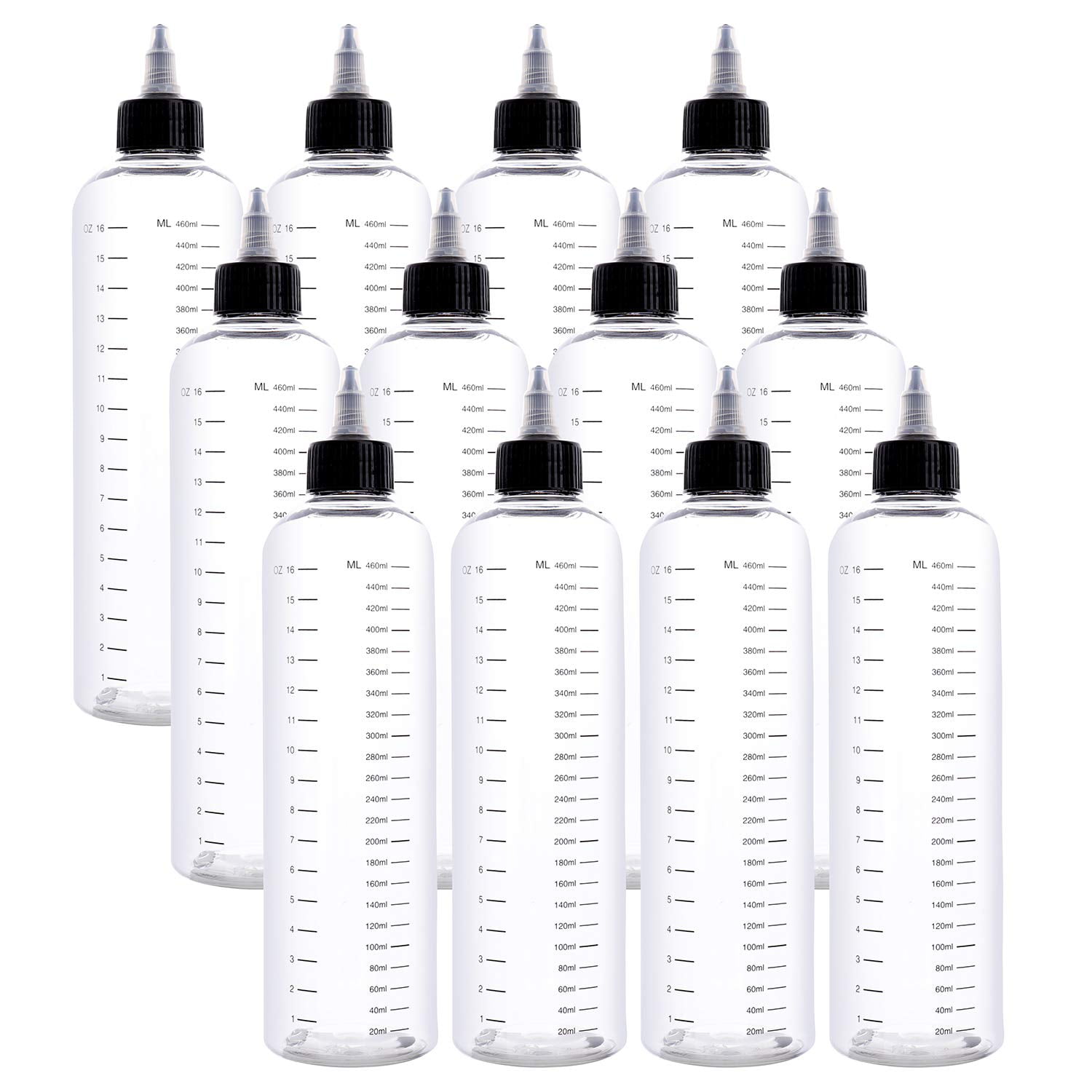 TESNN 12 Pack 16oz Empty Hair Color Applicator Bottle with Twist Top Caps and Discrete Measurements, Plastic Refillable Squeeze Bottle Dispensing Bottles for Hair, Oil, Sauce and More | Walmart Canada TESNN 12 Pack 16oz Empty Hair Color Applicator Bottle with Twist Top Caps and Discrete Measurements, Plastic Refillable Squeeze Bottle Dispensing Bottles for Hair, Oil, Sauce and More | Walmart Canada