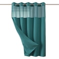 thumbnail image 1 of Cortina de ducha Lisbinx Moonlightblue sin ganchos, tela impermeable de 230 g/m², 180 cm de ancho x 182 cm de largo, con forro para decoración de baño, 1 of 7