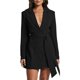 thumbnail image 3 of Conjunto de Blazer con Cinturón para Mujer, Gabardina Formal de Trabajo, Vestido Blazer Cruzado de Larga con Cinturón Negro M, 3 of 8