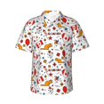 thumbnail image 1 of Fotbe Canada Day Camisa Hawaiana para Hombre Unisex – Camisa Casual de Verano con Botones de Manga Corta de Algodón y Lino,3X-Large, 1 of 7