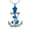 Blue, variant on Rose Flower & Anchor Urn Necklace for Ashes Stainless Steel Cremation Ashes Jewelry for Human Pet