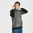 thumbnail image 6 of Contrast Color Pullover Hoodie Mens Patchwork Hoodies Men, 6 of 6