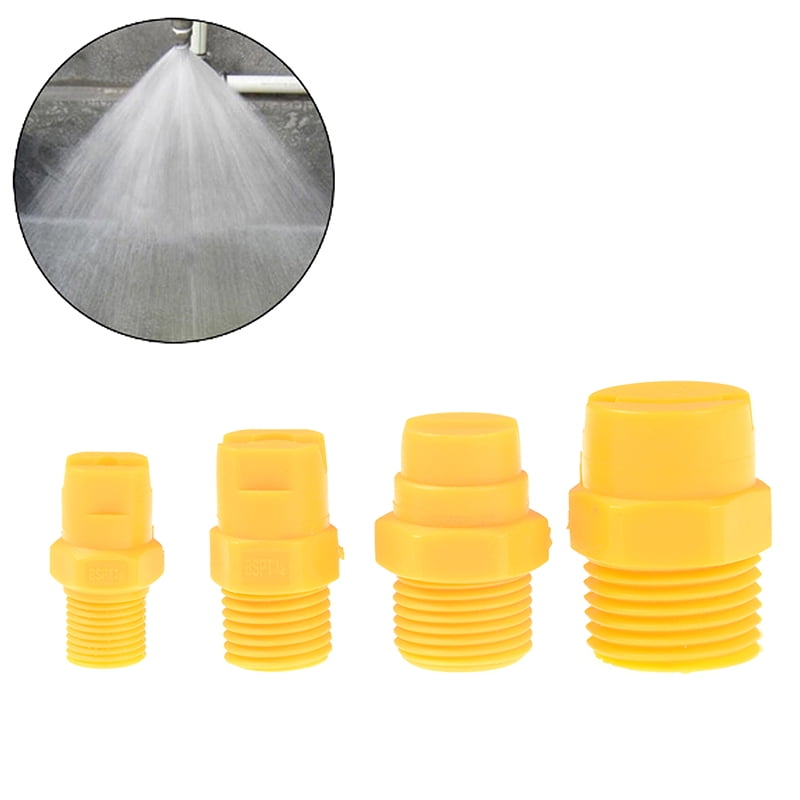 Plastic Vee Jet Flat Fan Spray Nozzle 1/8\"1/4" 1/\" Industrial Cleaning Washing 
