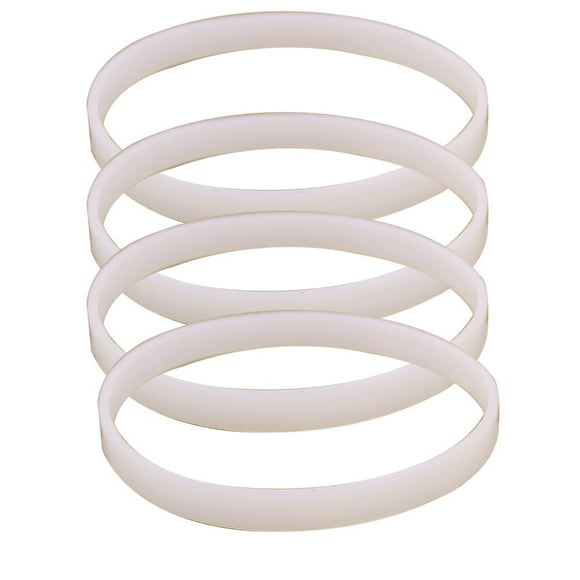 Anbige 4PCS White Rubber Sealing O-Ring Gasket Replacement Parts for Ninja Juicer Blender Replacement Seals (4 3.93inch gaskets)