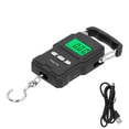 thumbnail image 3 of Digital Hanging Scale, 75kg Portable Electronic Crane Scale Built In Backlit LCD Display & 1m Tape Measure, Multifunctional Fishing Scale For Farm, Fishing, Express Delivery, 3 of 8