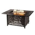 thumbnail image 5 of Black Aluminum Fire Table Set with Two Deep Seating Sofa with Cushions and Two Club Chairs, 5 of 10