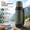 Green, variant on 85oz Large Insulated Coffee Thermos for Travel - Vacuum Stainless Steel Water Bottle with Plastic Cup - Durable Hot Cold Beverage Container for Hiking Fishing
