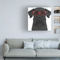 thumbnail image 2 of Furbaby Affiliates 'Giant Schnauzer Wearing Hipster Glasses' Canvas Art, 2 of 4