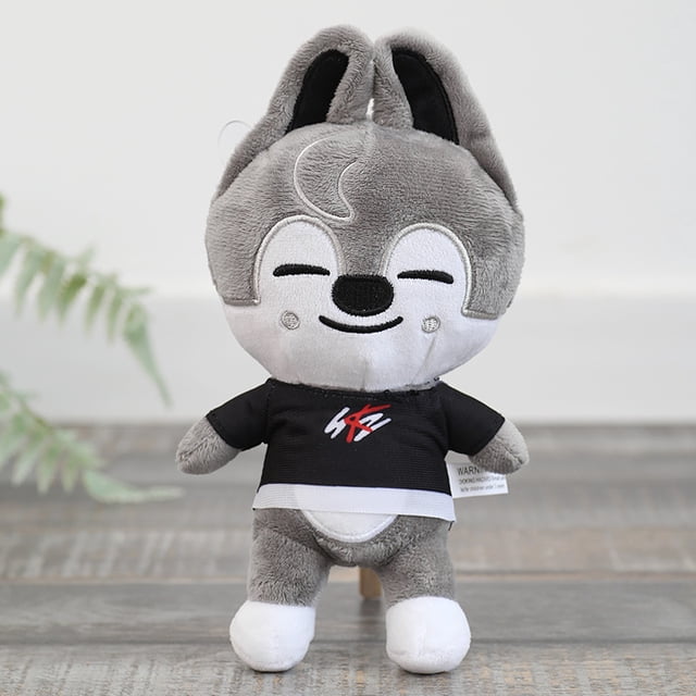 1 st 20cm Stray Kids Skzoo Plyschdocka Leksak Cartoon Anime Docka Felix Chan Hyunjin Fans, Wolf Chan