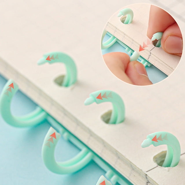 mmirethe 10pcs/set Reusable Plastic Binder Spines Convenient And Durable Solution For Loose Leaf Binders Yellow+10pcs