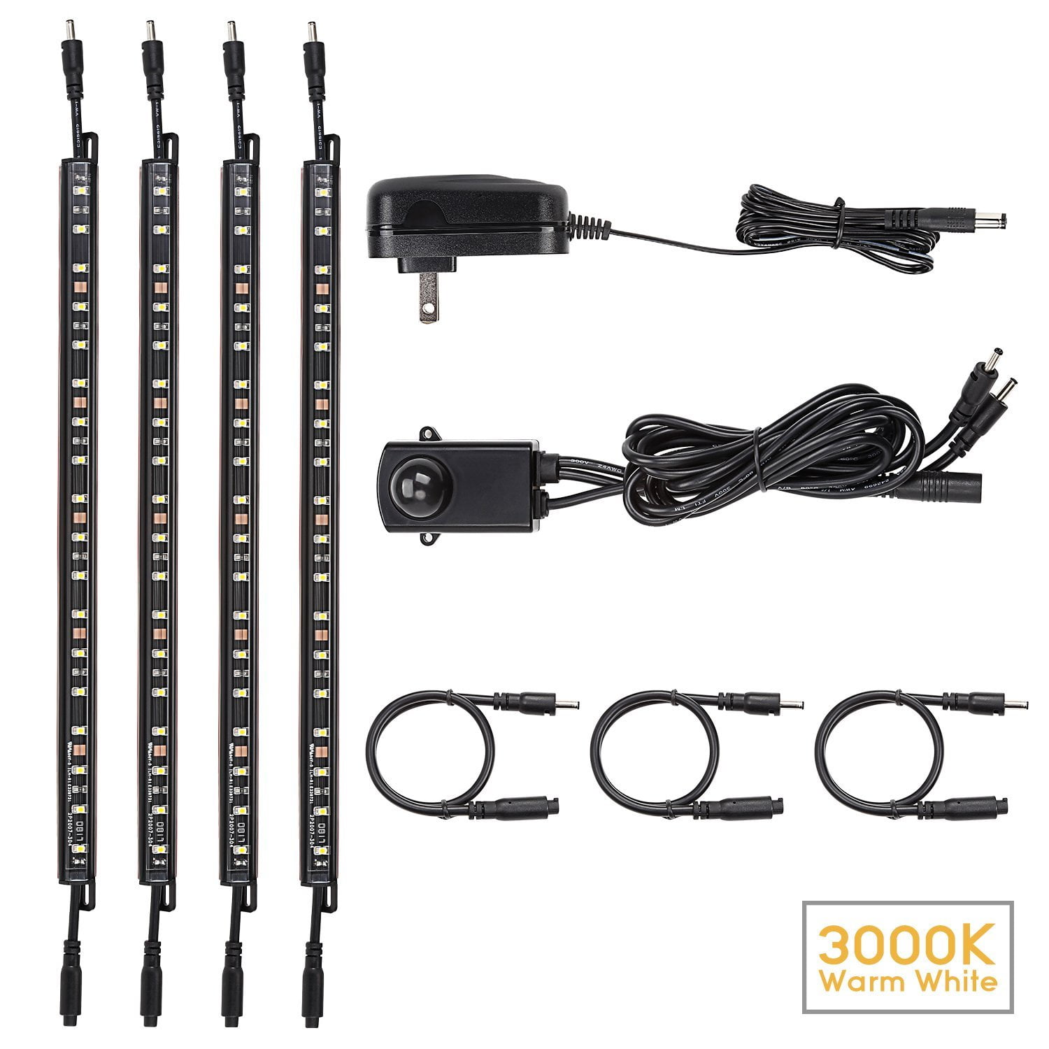 TorchStar 12 Inch LED Safe Lighting Kit, UL Adapter, 3000K Warm White