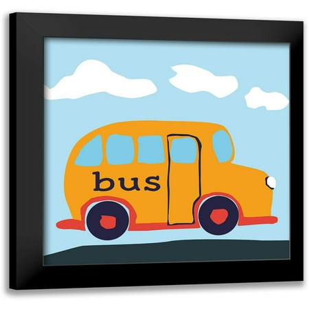 Bus Baba 12x12 Black Modern Framed Museum Art Print Titled - Art Licensing Studio
