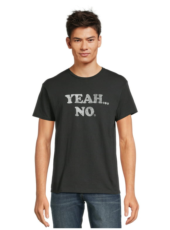 Humor Men's & Big Men's Yeah No Graphic T-Shirt, Sizes S-3XL