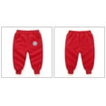 thumbnail image 5 of Fesfesfes Childrens Fleece Hooded Jacket and Pants 2 Piece Set Boys Girls Fall Winter Outfit Soft Warm Casual Playwear Kids Coordinated Set Toddler Homewear Cold Weather Clothes(Red,3 Years), 5 of 9