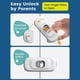 thumbnail image 3 of Cabinet Fridge Lock Baby Proofing, 6Pcs Child Proof Refrigerator Lock, 3 of 5