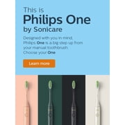 Philips One by Sonicare Rechargeable Toothbrush, Snow, HY1200/27