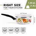 thumbnail image 4 of Vegetable Garden Enamel Saucepan with Liter Scale, 4 of 6