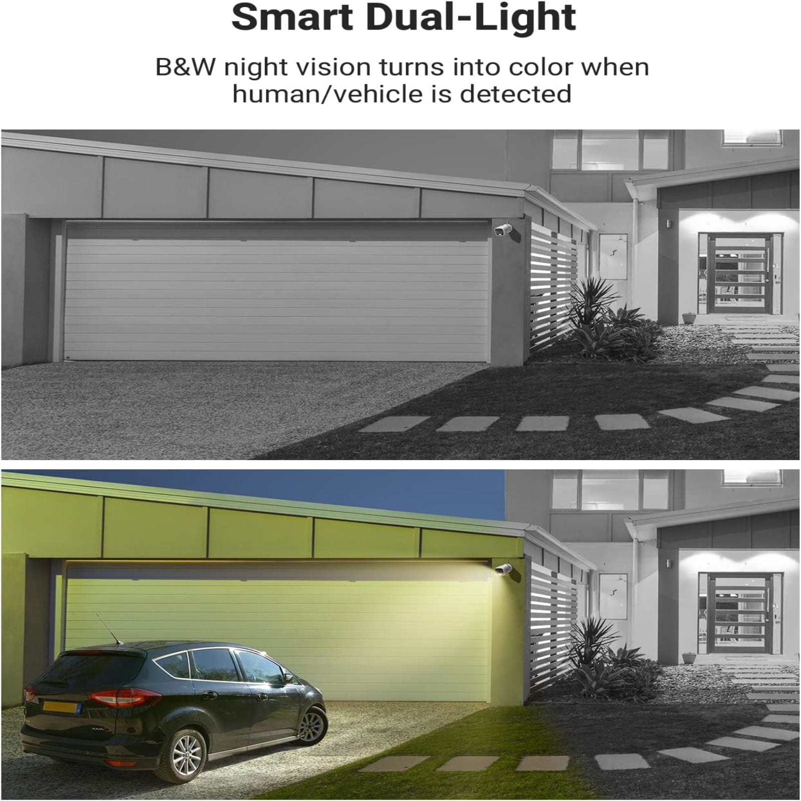 ANNKE 4Pcs 1080P Security Camera Kits with Smart Dual Light, Built-in Mic, 4-in-1 (TVI/AHD/CVI/CVBS) CCTV Surveillance Cam with 3.6mm Lens&78° Angle of View, IP67 Weatherproof with Power Cables