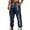 Navy, variant on Men's Fleece Sweatpants Casual Loose Fit Joggers Elastic Waist Heavyweight Tapered Cargo Pants with Pockets