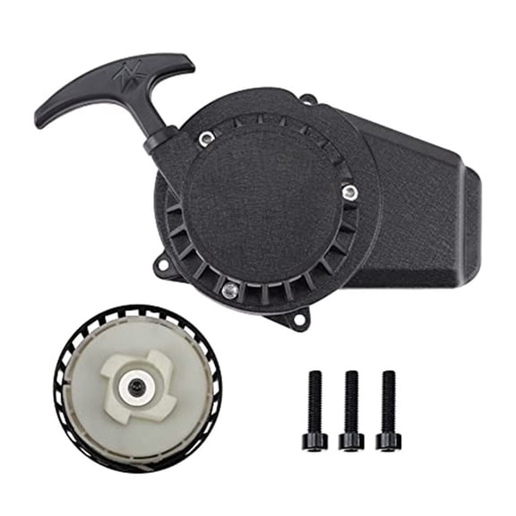 Motorcycle Black Pull Starter Recoil Starter Assembly Replacement 43cc 47cc 49cc