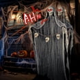 thumbnail image 3 of Decoración exterior de Halloween con diseño de esqueleto de 71 pulgadas con luz LED, 3 of 7