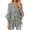 A-Grey296, variant on Womens T-Shirts Glitter V Neck Three Quarter Flare Sleeve Tshirts Flowy Spring Summer Loose Lightweight Lady Tee