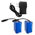 thumbnail image 1 of Tignapoo Dual 7.4V 12000mAh Rechargeable Bait Boat Batteries with Charger (US Standard) - Lightweight & High-Capacity Design for Extended Fishing Trips, 1 of 6