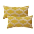 thumbnail image 3 of Home Soft Things Jacquard Throw Pillow Cover 2 Piece Set - Safi - Gold - 14" x 26" LUMBAR, 3 of 4