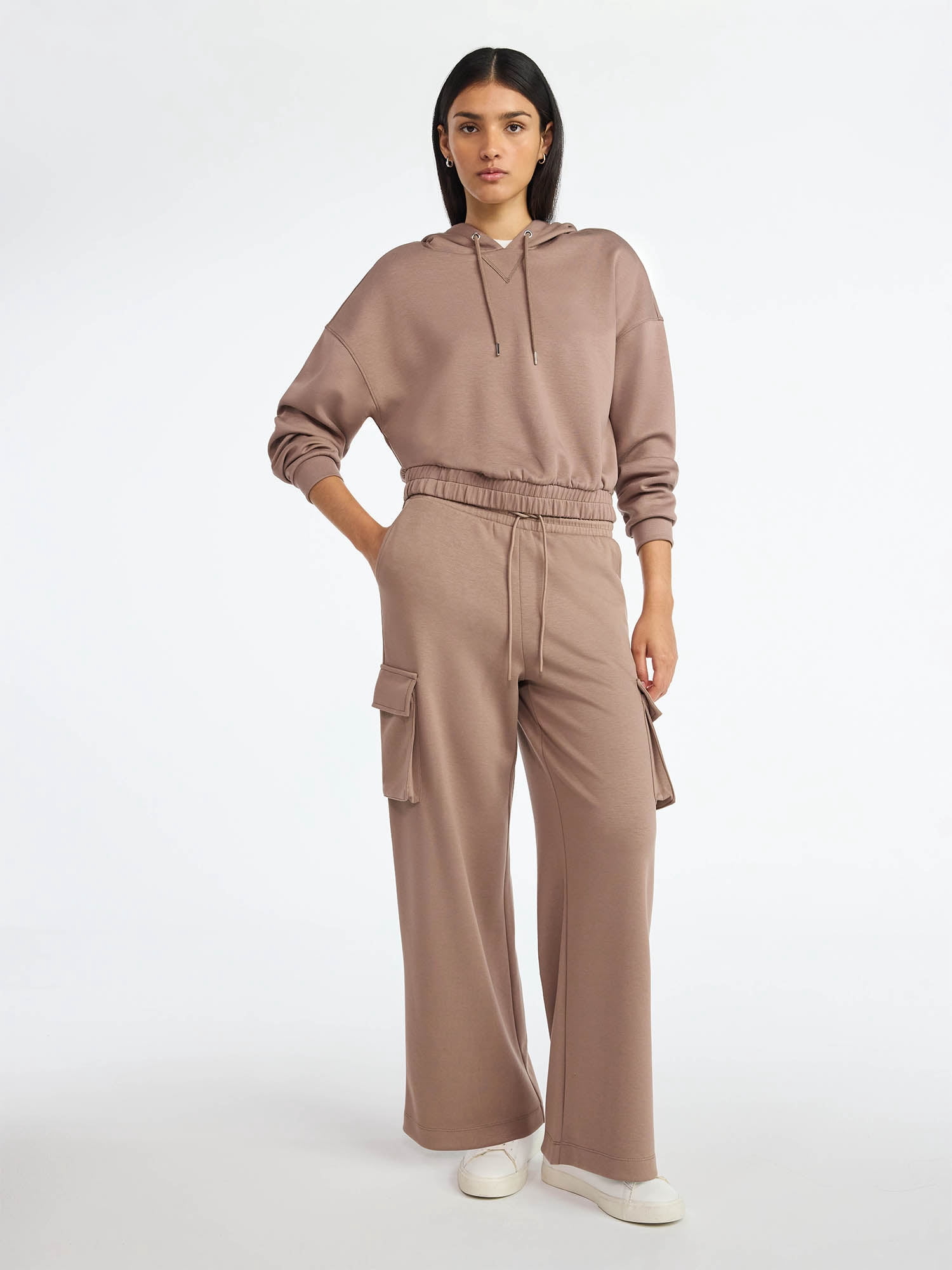 Scoop Women's and Women's Plus New Scubaknit Pullover Hoodie, Sizes XS-4X